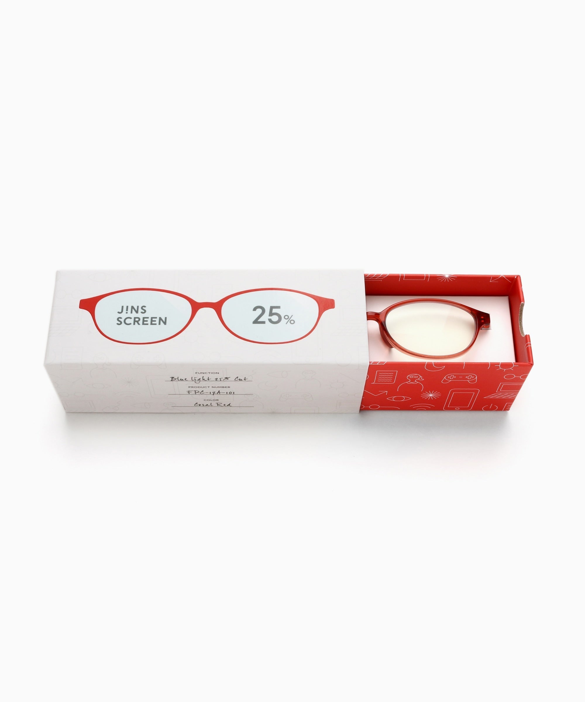 JINS SCREEN GLASSES 25%CUT FPC-17A-101