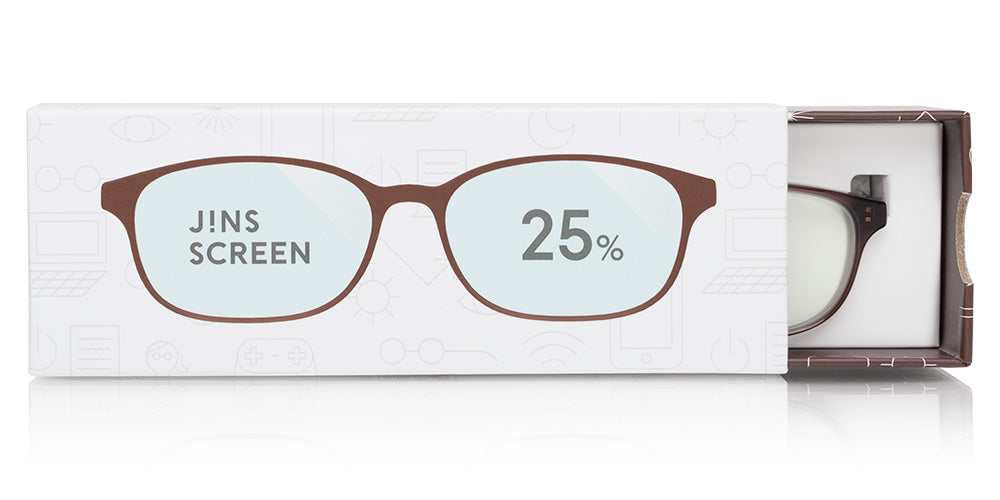 JINS SCREEN GLASSES 25%CUT Boxed U102 FPC-17A-102