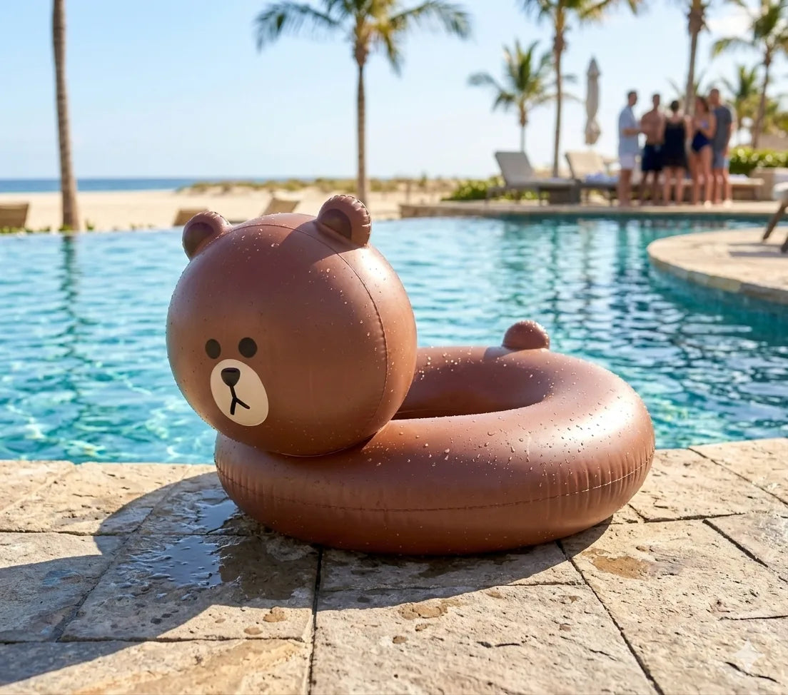 LINE FRIENDS BROWN SALLY Swimming Ring Tube