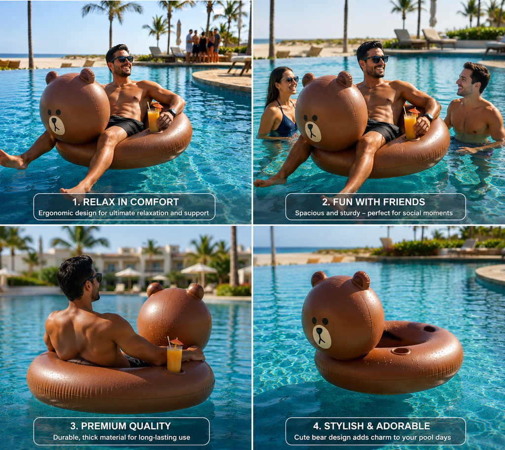 LINE FRIENDS BROWN SALLY Swimming Ring Tube
