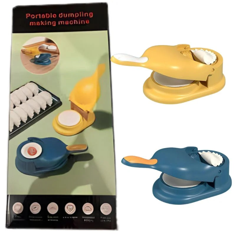 2-in-1 Dumpling & Samosa Maker | Mini Manual Tortilla & Dough Press | Random Colors