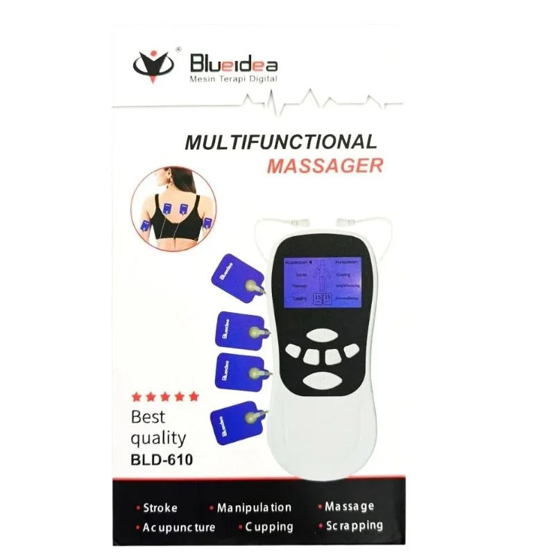 Digital Multifunctional Massager | Model  BLD-610  | Multifunctional Electric Pulse Massager for Pain Relief, Muscle Relaxation & Body Massage