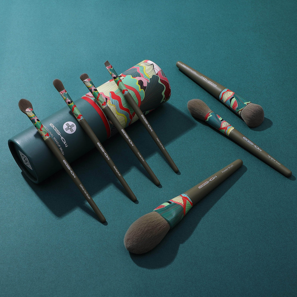 7 PCS GREENER BRUSH KIT WITH ECO-FRIENDLY CARTON CYLINDER BOX